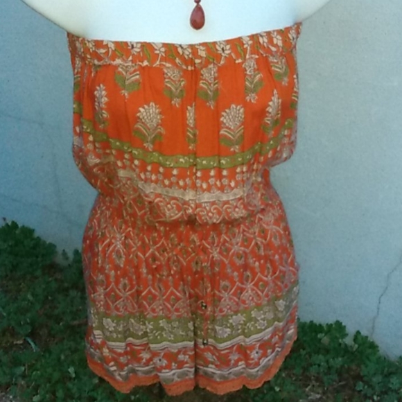 Sleeveless Strapless Boho Romper By Angie - Picture 8 of 13